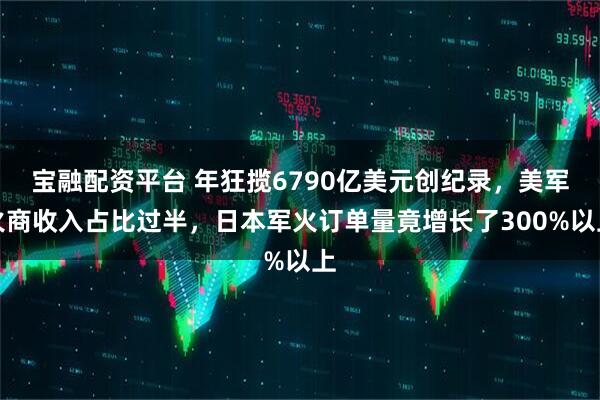 宝融配资平台 年狂揽6790亿美元创纪录，美军火商收入占比过半，日本军火订单量竟增长了300%以上